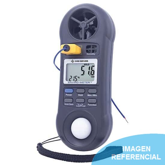 Omega Perú S.A. - Medidor ambiental Digi-Sense; Medidor de velocidad,  humedad, temperatura y luz del viento