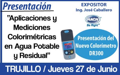 Aplicaciones y Mediciones Colorimétricas en Agua Potable y Residual – 27 de junio Aplicaciones y Mediciones Colorimétricas en Agua Potable y Residual – 27 de junio