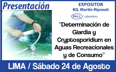Determinación de Giardia Cryptosporidium en Aguas Recreacionales y de Consumo Determinación de Giardia Cryptosporidium en Aguas Recreacionales y de Consumo