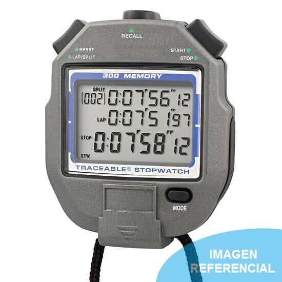 Omega Perú S.A. - Cronómetro digital Traceable® de 300 memorias con todas  las funciones y calibración