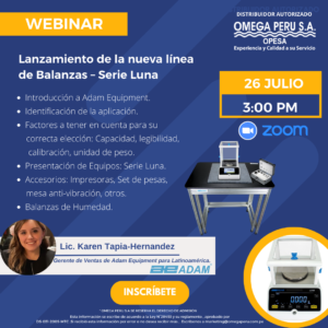 "Lanzamiento de la nueva línea de Balanzas – Serie Luna"