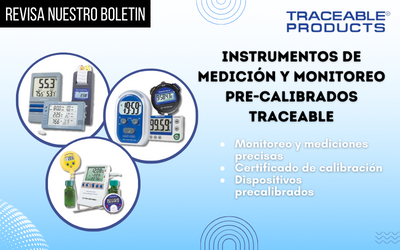 Instrumentos de Medición y Monitoreo Pre-Calibrados Traceable