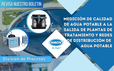 Medición de calidad de agua potable a la salida de plantas de tratamiento y redes de distribución de agua potable