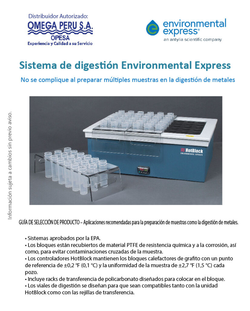 ALTERNATIVAS PARA LA PREPARACIÓN Y DIGESTIÓN DE MUESTRAS