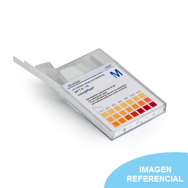 Tiras de prueba de pH - Tiras de pH - Tiras de pH para agua - Prueba de pH  0 a 14-100 pruebas